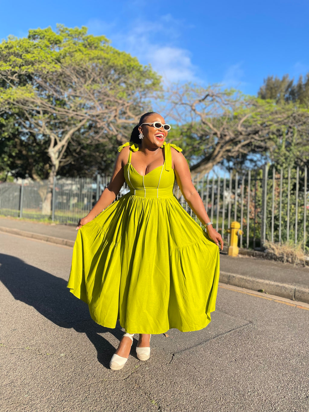 Becca Olive Linen Maxi (pre-order)