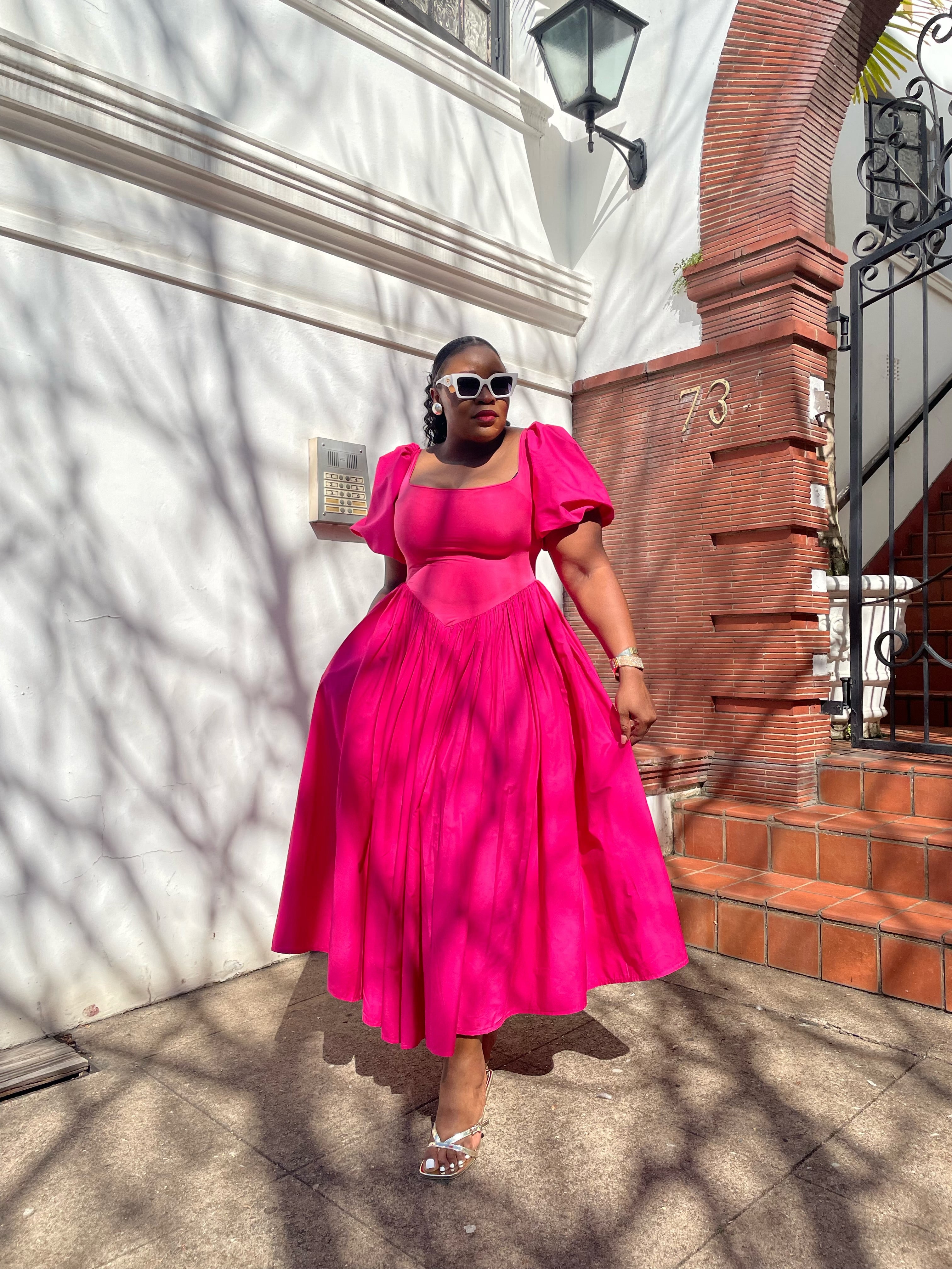 Pinky bloom dress
