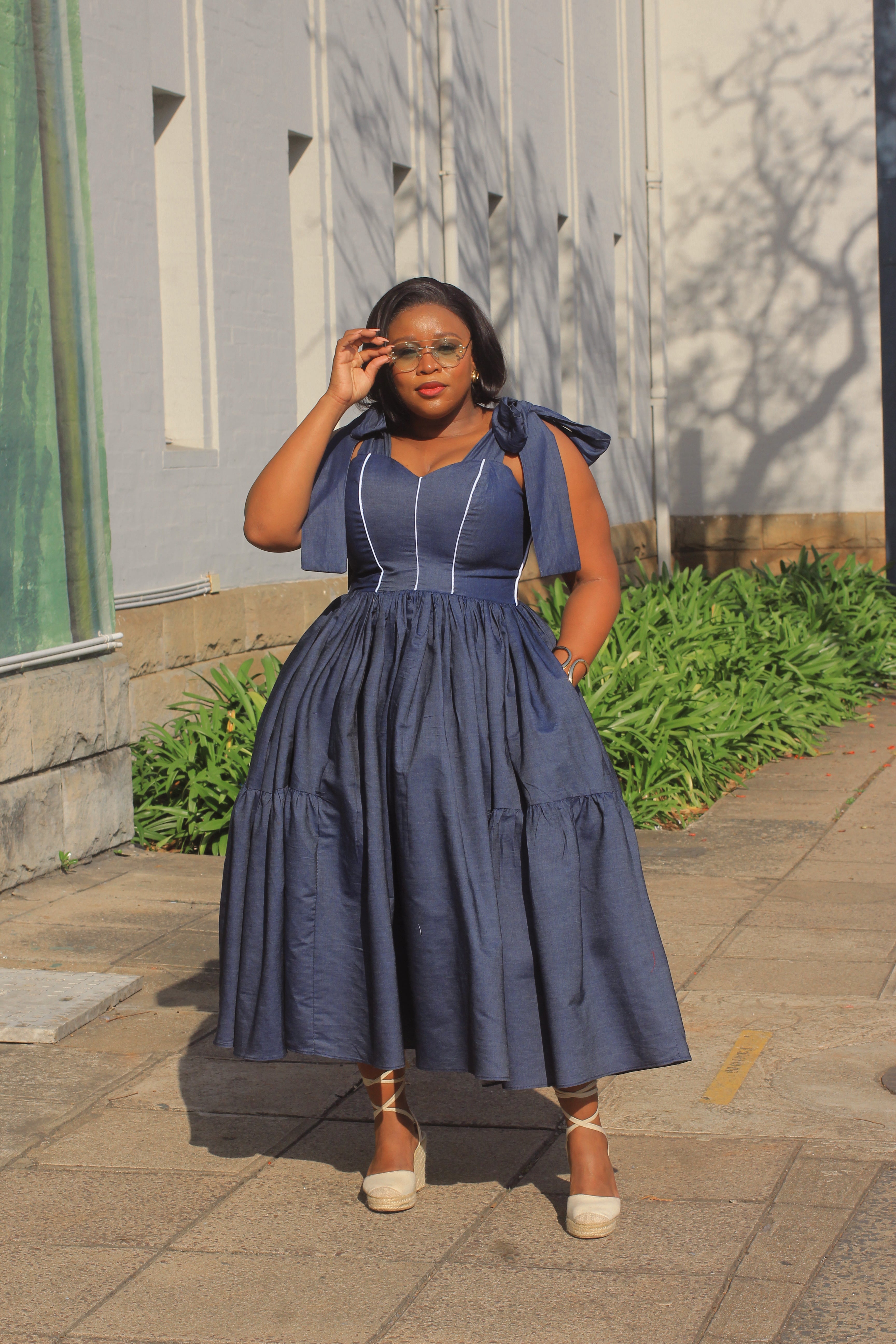 Becca soft denim maxi