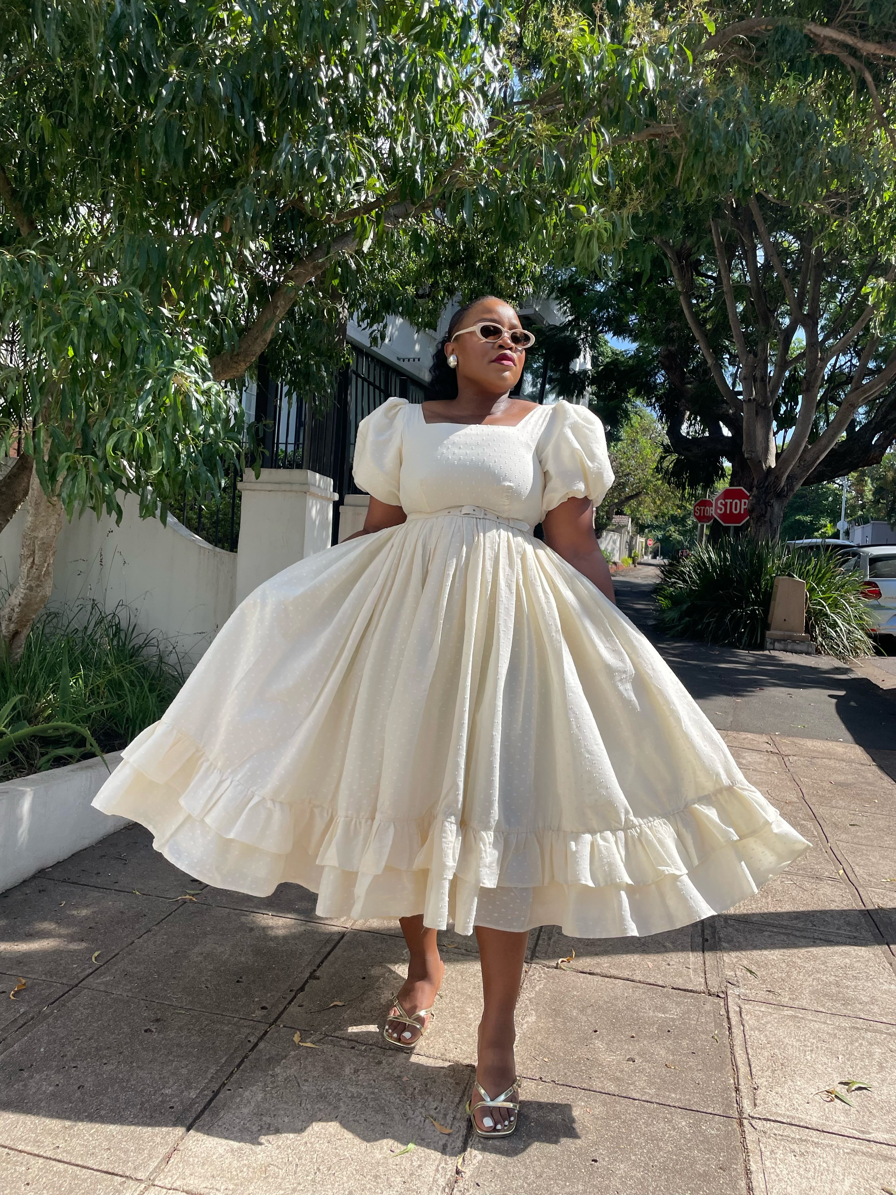 Graceful ivory dress