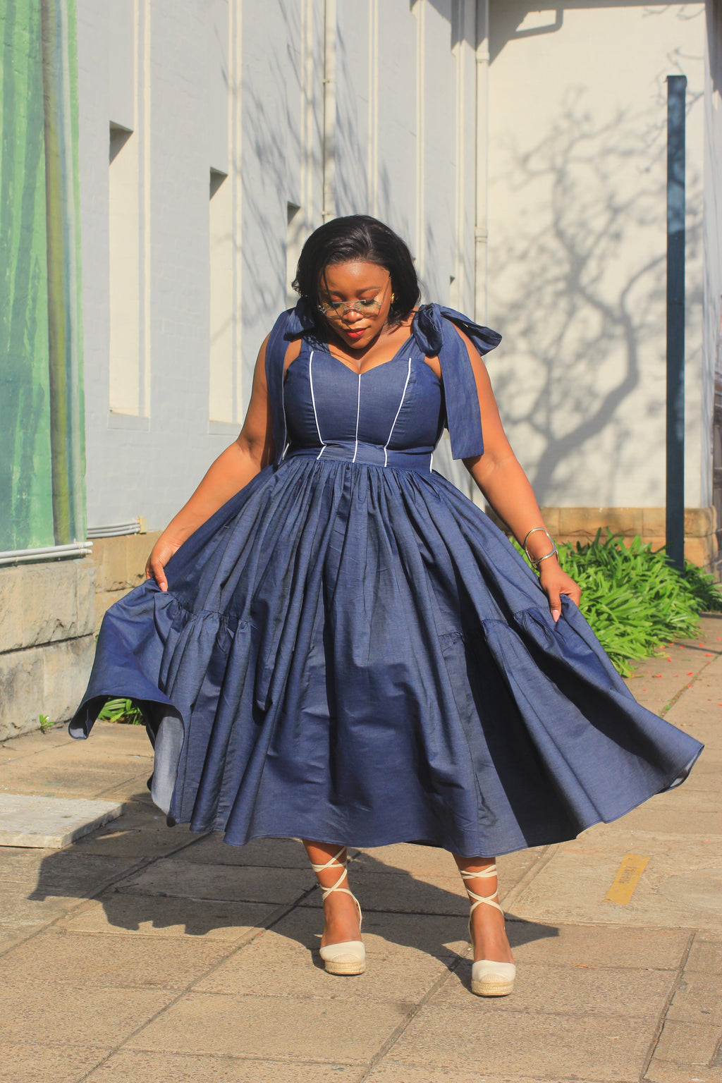 Becca soft denim maxi