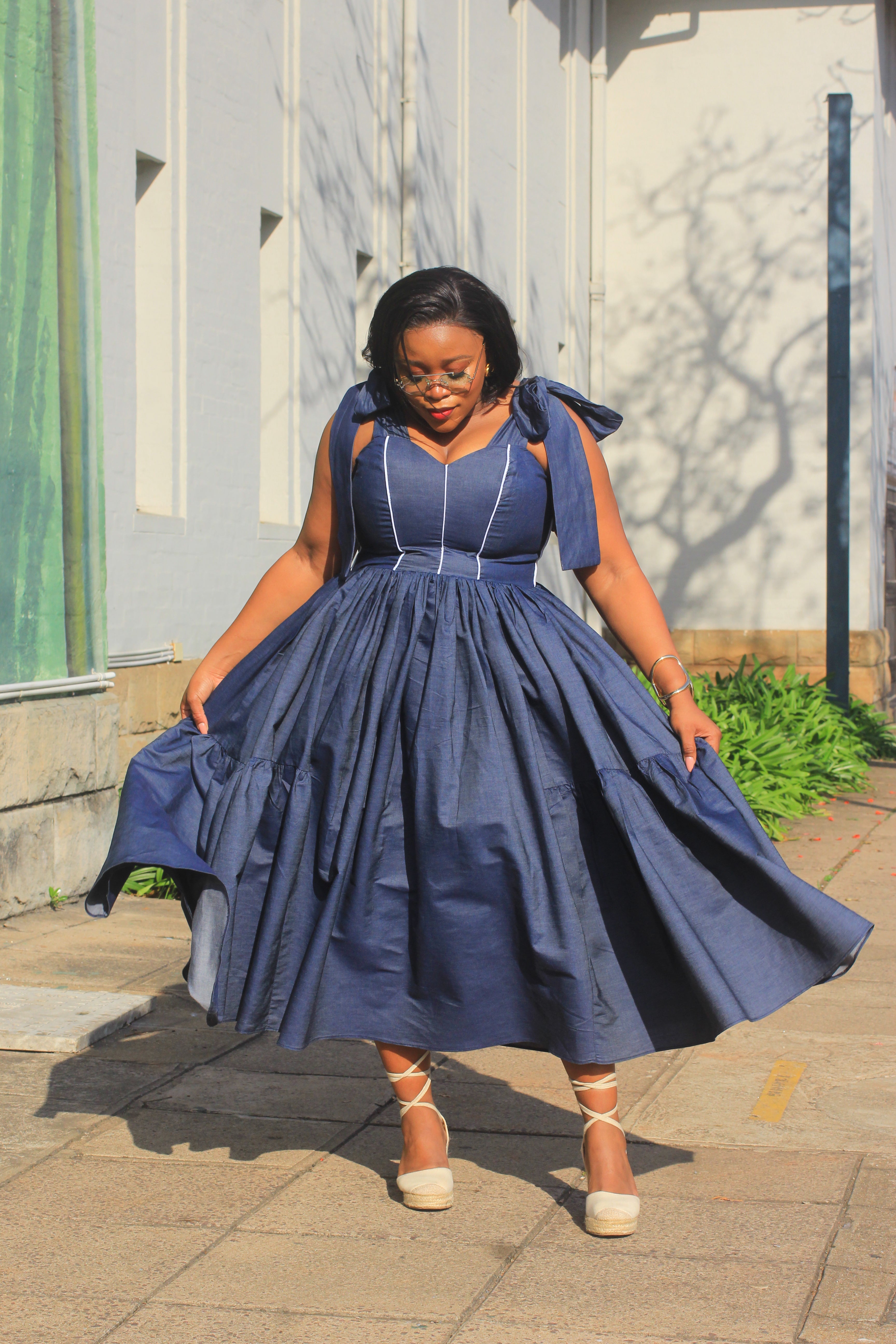 Becca soft denim maxi