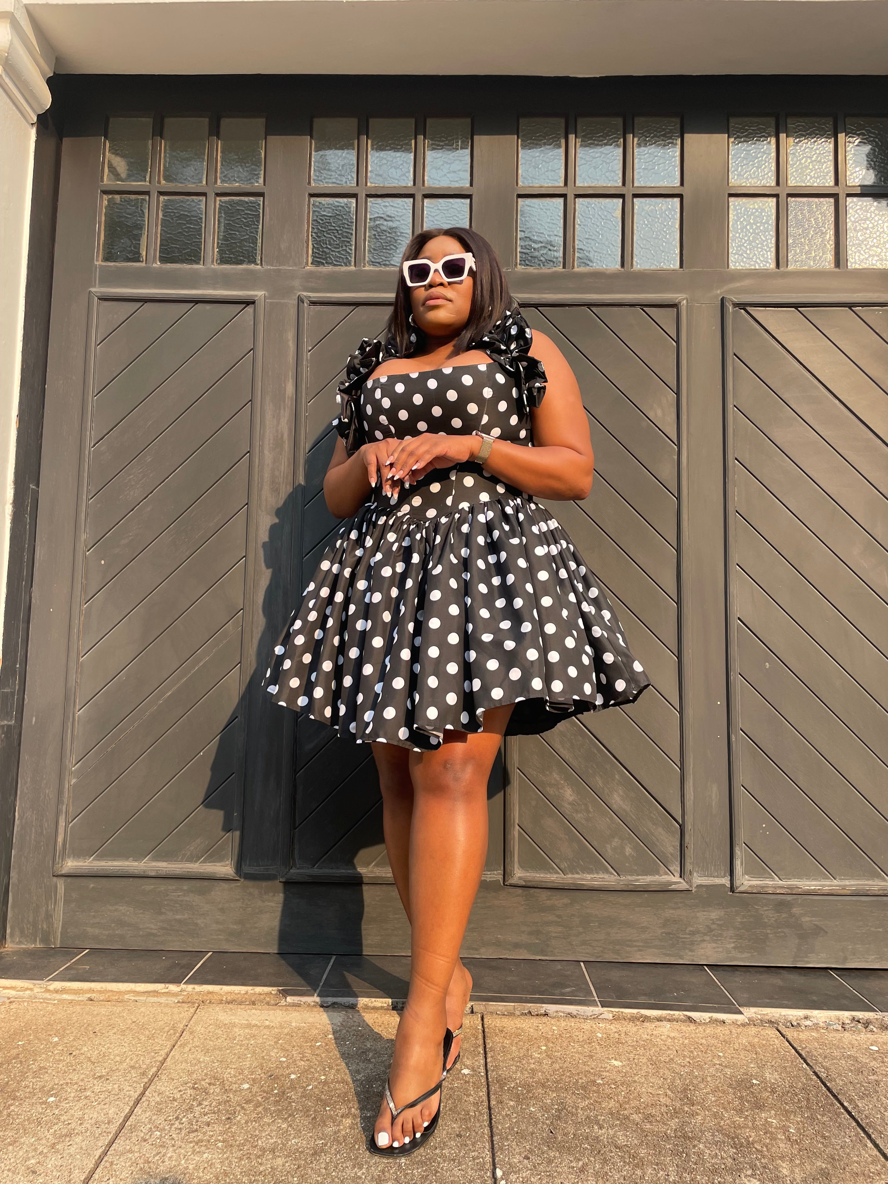 Polka Glam Mini Dress