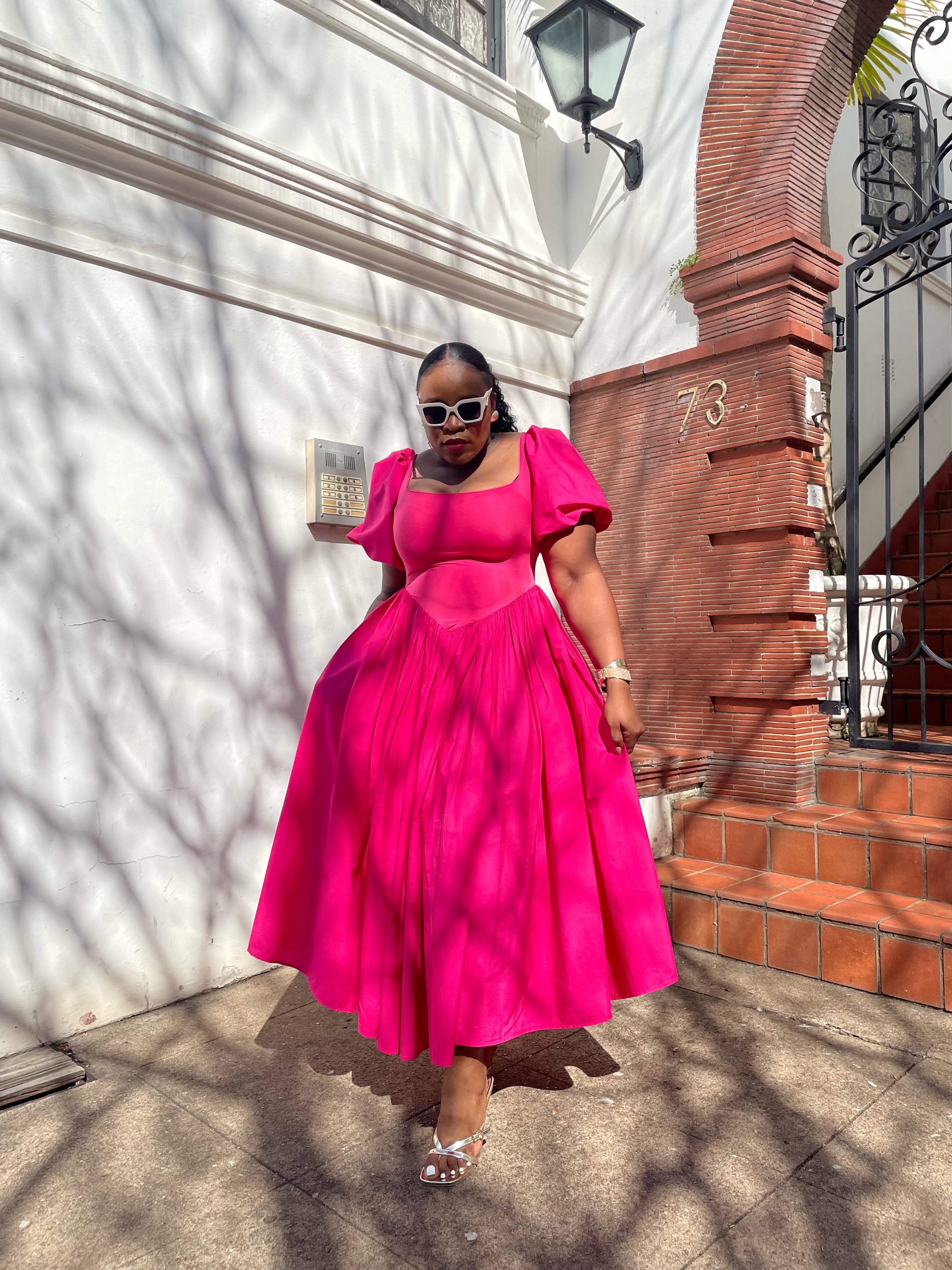 Pinky bloom dress
