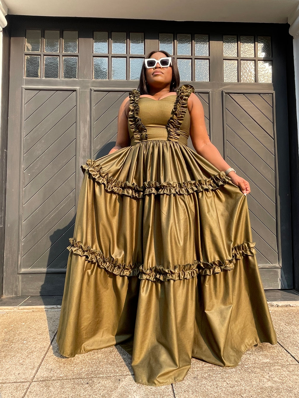 NonoOlive Ruffle Maxi