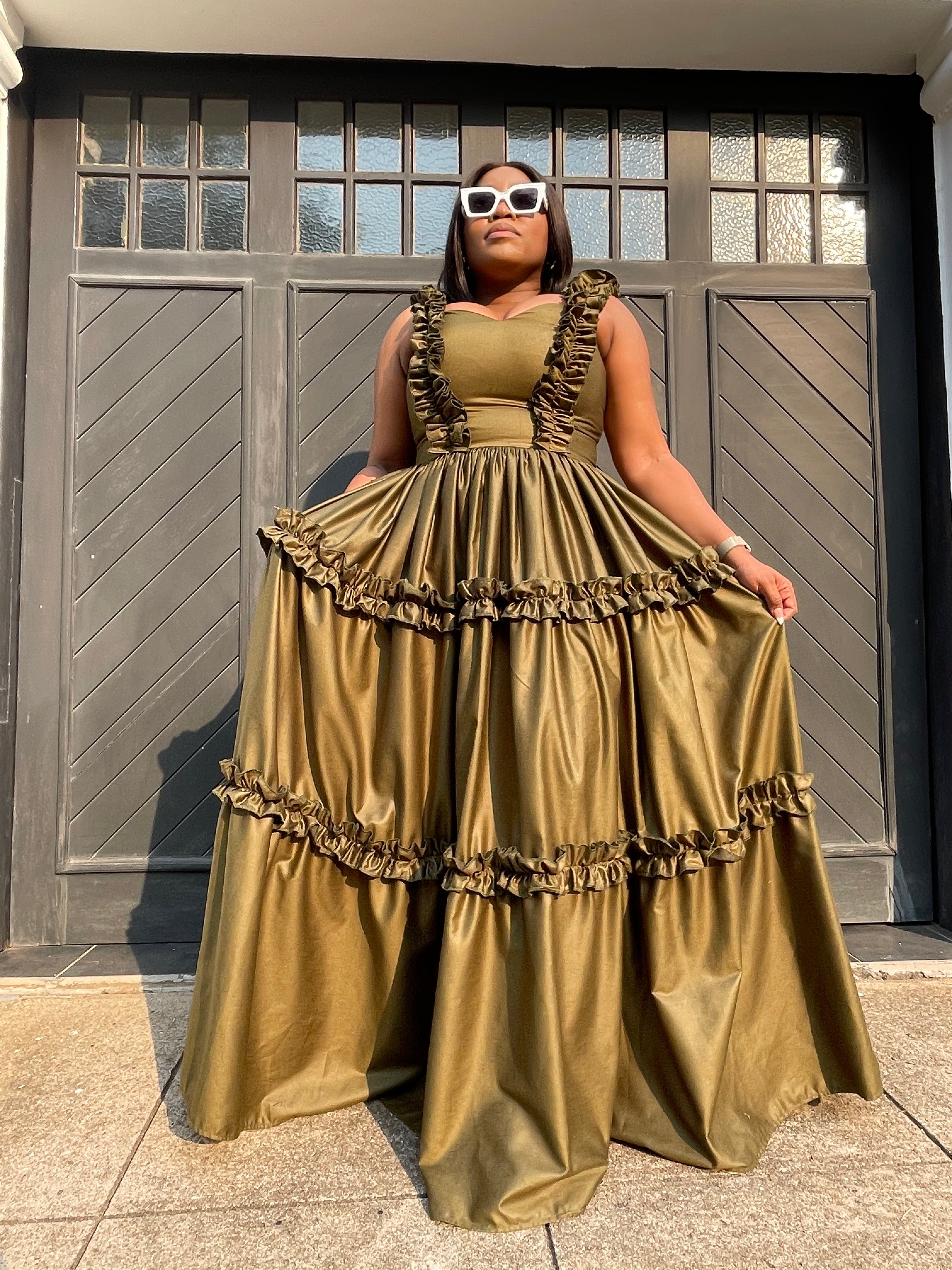 NonoOlive Ruffle Maxi