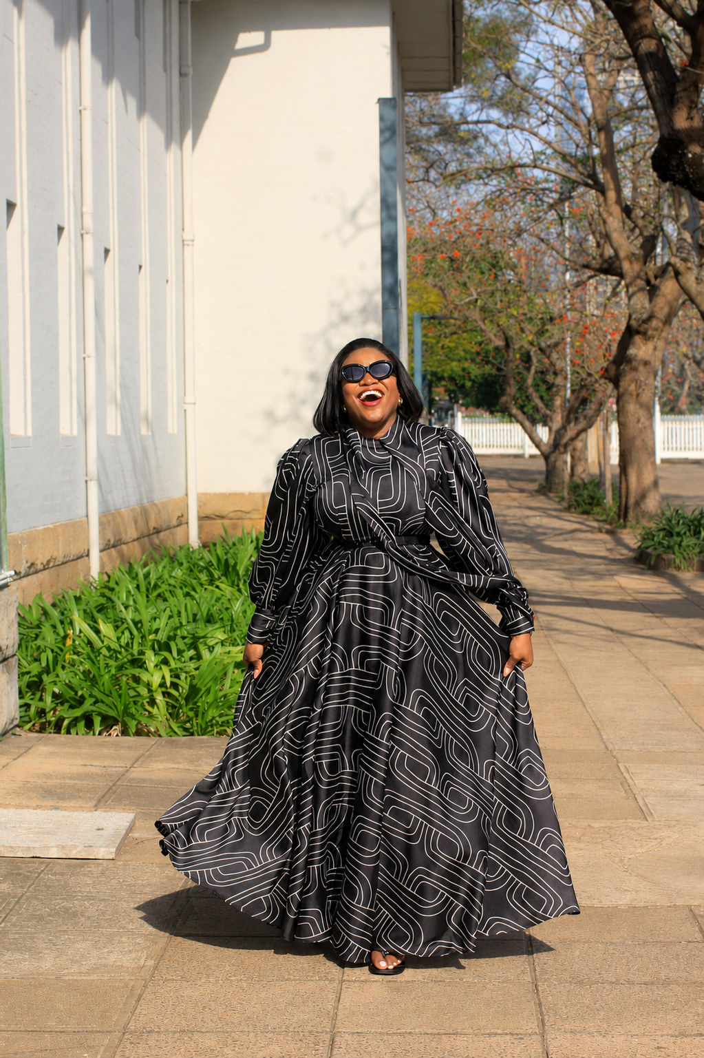 Ntokazi silk print dress