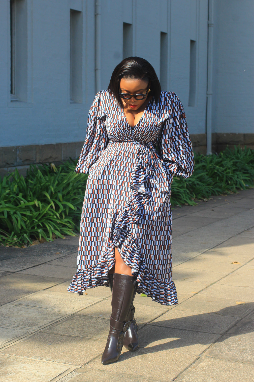 Remy Ruffle Wrap Dress