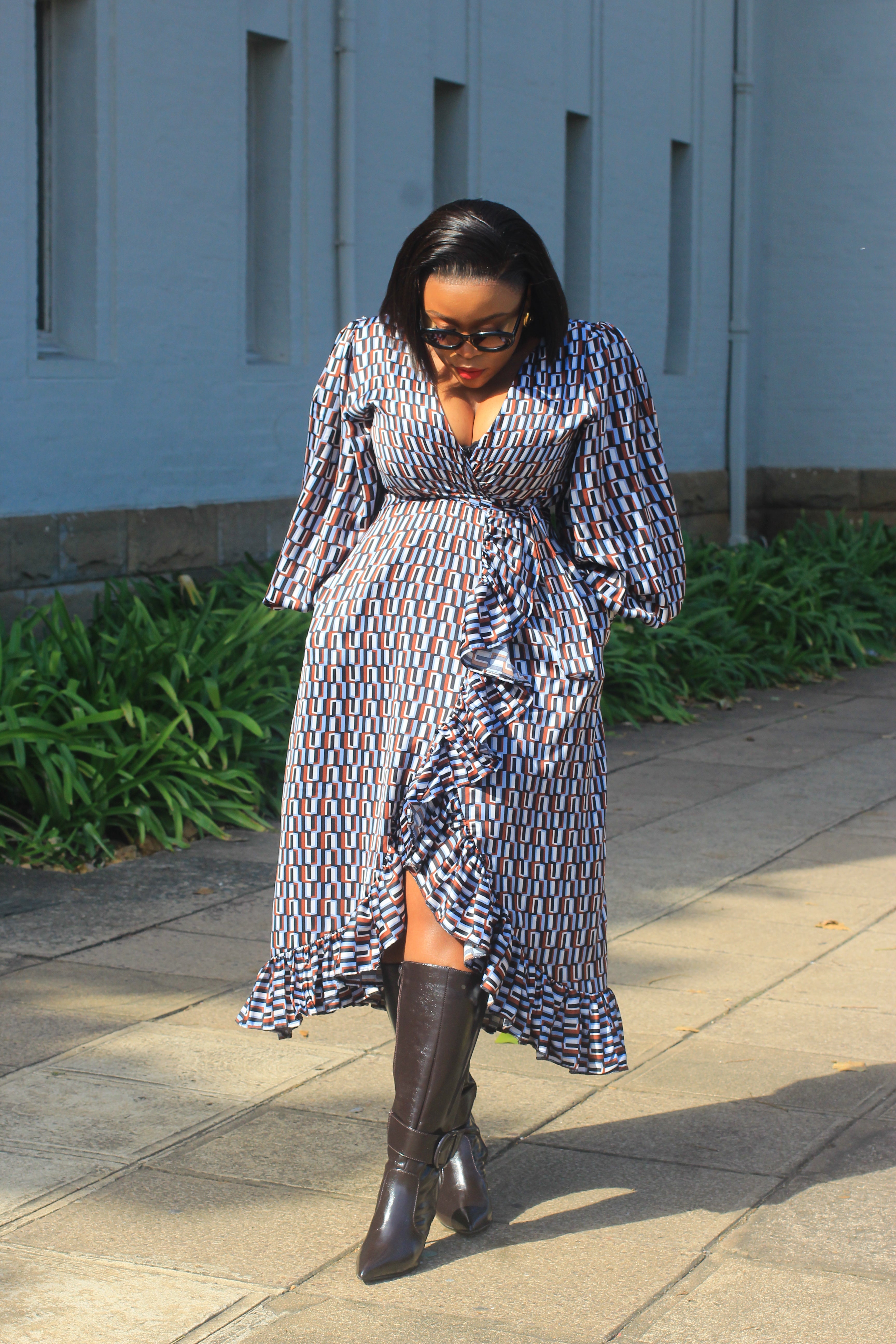 Remy Ruffle Wrap Dress