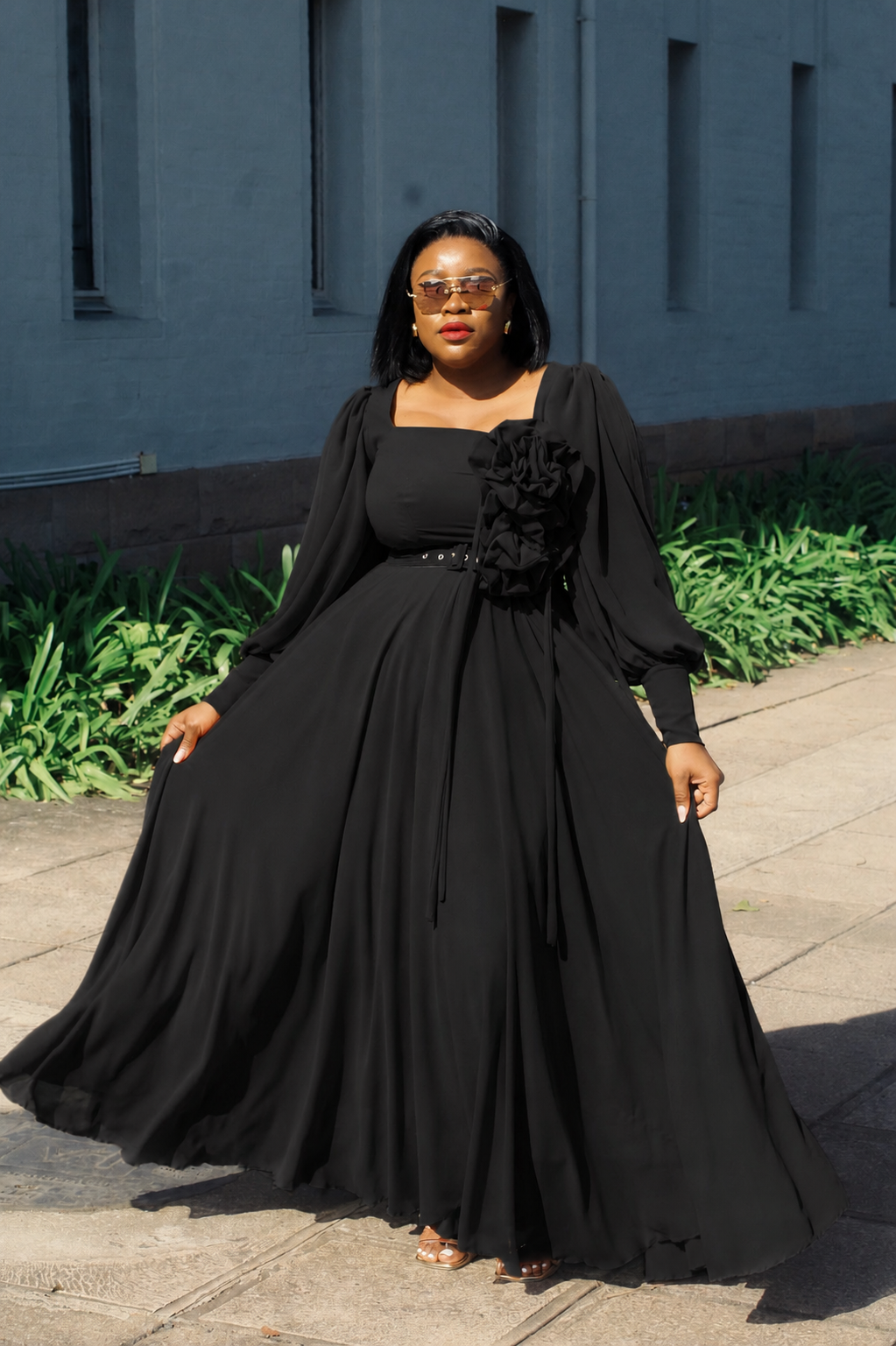 The Scarlet Bloom Gown