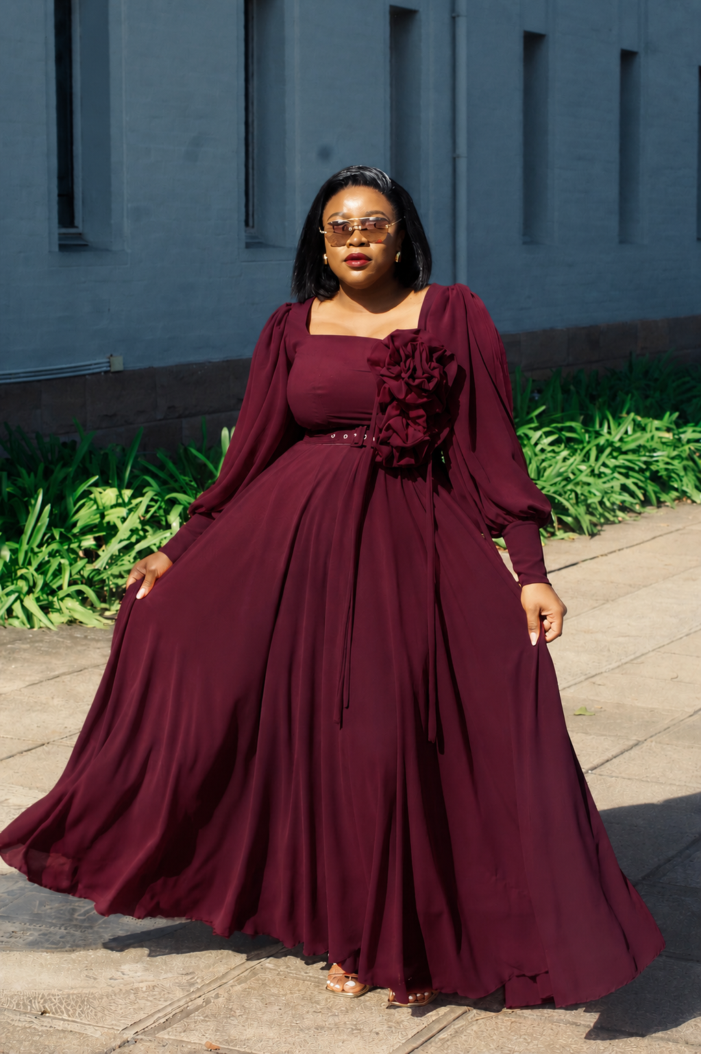 The Scarlet Bloom Gown